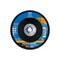 Pferd 6" x 5/8-11 Thd. POLIFAN Flap Disc - Z PSF EXTRA STEELOX, Zirconia, 80 Grit, Conical 60671 - alternate 2